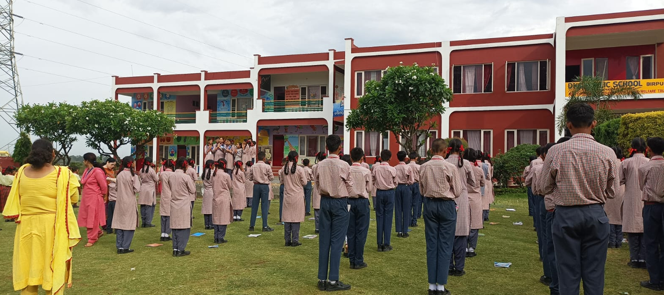 Students Participating in Morning Prayer Assembly