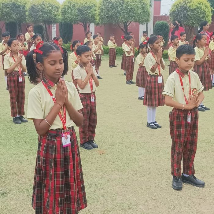 Children in Morning Assembly